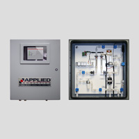 OMA-300 过程分析仪配合样品调理系统：测量 Cl2（0–50%）和 NCl3（0–30%）